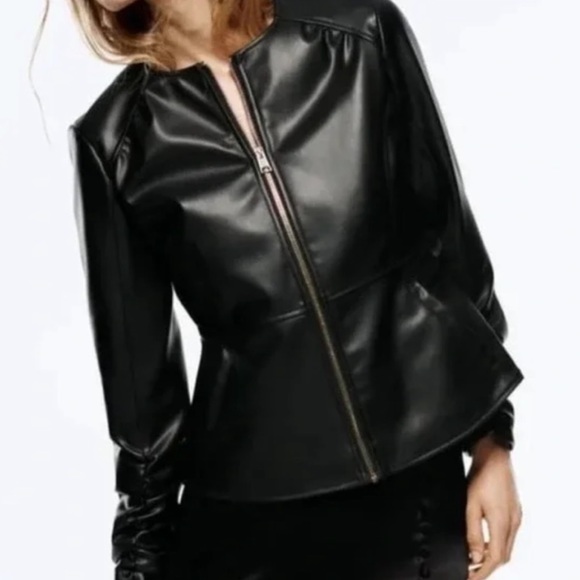 Zara leather jacket - Picture 5 of 11